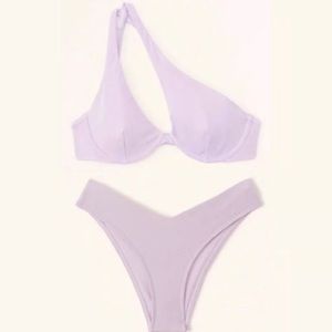 NWOT Abercrombie Metallic Asymmetrical Bikini